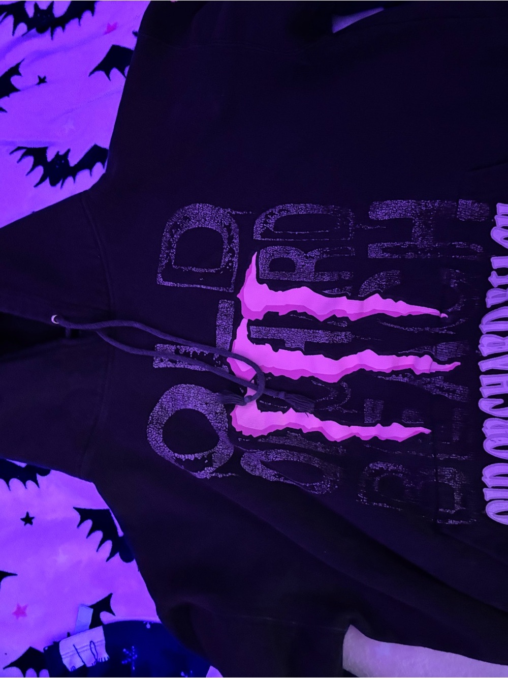 Chase Authentics Black Hoodie with Pink Graphic